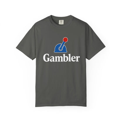 Gambler Slot Machine Shirt Unisex Garment-Dyed T-Shirt – Casual Wear, Gifts for Gamblers, Birthday, Fun Gaming Tee, Unique Style