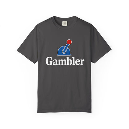 Gambler Slot Machine Shirt Unisex Garment-Dyed T-Shirt – Casual Wear, Gifts for Gamblers, Birthday, Fun Gaming Tee, Unique Style